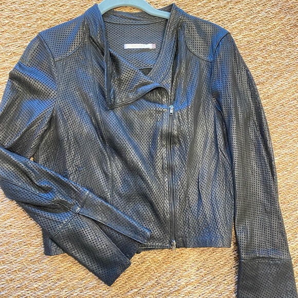 Elaine Kim Leather Moto Jacket - Picture 2 of 4